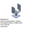 Kotvenie U 60-140 šírkovo prest.s platňou