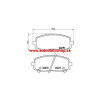 Hyundai I10 2014- predné platničky sada /BREMBO/