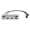 LMP Attach Dock ProStand 4K, USB-C nabíjecí adaptér s 7 porty, stříbrný - 19095