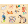 Vkladacie puzzle Na farme