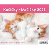 Stolový kalendár riadkový 17,1x13,9 cm - MiniMax Mačičky 2026