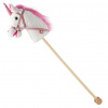 Hobby horse Jednorožec so zvukom a kolieskami Nia Baby Mix white