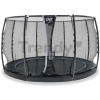 Trampolína s ochrannou sieťou Dynamic Groundlevel Exit Toys do zeme okrúhla 366 cm priemer čierna