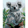 Maľovanie podľa čísel - Koala s mláďaťom, 80 x 100 cm, napnuté plátno na ráme 8596530038078