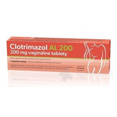 Clotrimazol AL 200 3 Vaginal tbl. tbl vag 200 mg 1x3 ks