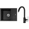 Set Sinks G186N6 (dřez Amanda 650 NANO Nanoblack N6 + baterie Mix 35 Nanoblack N6)