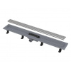 Alcadrain Odtokové žľaby - Sprchový žľab Simple 55 cm, s okrajom pre perforovaný rošt, vrátane roštu, nerezová mat APZ9-550M