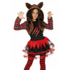 KOSTÝM PANI VLKODLAČICA VLČICA KOSTÝM KOSTÝM KOMBINEZA HALLOWEEN 116