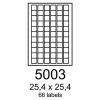 etikety RAYFILM 25,4x25,4 univerzálne biele R01005003A (100 list./A4) (R0100.5003A)