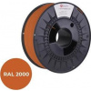 Tisková struna (filament) C-TECH PREMIUM LINE, PLA, žlutooranžová, RAL2000, 1,75mm, 1kg