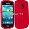 Silikónový obal Samsung Galaxy S III Mini – Tire – tmavo-ružová
