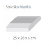 ABW Strieška Ideal hladká, Farba biela