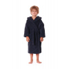 Dětský župan s kapucí Athena tmavě modrý - 116