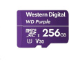 WD MicroSDXC karta 256 GB Purple WDD256G1P0C Class 10 (R:100/W:60 MB/s)