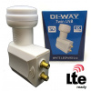 DI-WAY LNB TWIN 0,1dB, WHITE LEOPARD LINE