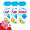 Detský krémový kúpeľ s aloe vera a avokádom 3x400ml + darčeková detská turbína Baba