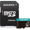 ADATA MicroSDXC karta 64GB Premier Pro UHS-I V30S (R:100/W:80 MB/s) + SD adaptér AUSDX64GUI3V30SA2-RA1