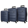 ROLL ROAD Flex Navy Blue, Sada ABS cestovných kufrov, 55-65-75cm, 5849462