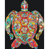 Vymalujsisam.sk Maľovanie podľa čísiel - Mandala - korytnačka Veľkosť: 40x50cm, Rám: Bez rámu, iba zrolované plátno