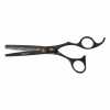 Olivia Garden SilkCut Shear Matt Black Edition T6-35BL profi efilační nůžky na vlasy