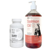 LAB-V Geriato Optimum – Podpora zdravia seniorov pre psy a mačky 90 kapsúl & LAB V Lososový olej 1000ml