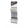 Lezecké expresky Climbing Technology Lime Set NY 12 cm 6-pack - silver