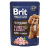 Brit Premium Dog Puppy Fillets Gravy Turkey&Carrots85g