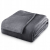 Prikrývka na posteľ - Zendertertil mikrovlákna prikrývka 240 x 220 cm odtieňov šedej (Hladká prikrývka 220x240 cm grafit)