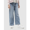 GAP Detské džínsy High Rise wide-leg SuperSoft Modrá 6 Modrá Modrá