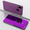 Knižkové puzdro Electroplating Mirror na Samsung Galaxy A30 - Fialový