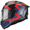 Výklopná helma na motorku MT Atom 2 SV Dexter B15 modro-černo-červená Veľkosť: XL