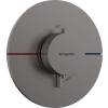 Hansgrohe ShowerSelect Comfort S, termostat pod omietku, kartáčovaný čierny chróm, HAN-15559340