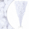 zahrada-XL Prevrátený umelý vianočný stromček s podstavcom biely 180 cm 344667