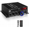 AK380 HIFI BLUETOOTH ZOSILŇOVAČ DO DOMU SALÓN PUB AUTO S DIAĽKOVÝM OVLÁDANÍM 12V