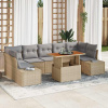 zahrada-XL Záhradný jedálenský set 8 pcs Béžová, šedá 100 x 55 x 73 cm 3349930