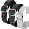 Remienok ChronSmarta pre hodinky Samsung Galaxy Watch 4 44mm, čierny náramok