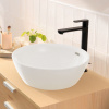 HANSGROHE Rebris S páková batéria pre umývadlové misy CoolStart, s plastovou odtokovou súpravou s tiahlom, výška výtoku 242 mm, matná čierna, 72580670