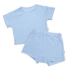 Baby Nellys Detská letná mušelínová 2D sada tričko kr. rukáv + kraťasy, modré, vel. 80/86, 80/86 (12-18m)