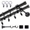 VOPPI DVOJITÝ SIMPLE ZÁVES S ŽABKAMI 220 CM 19+19 MM BIELY