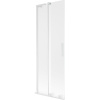Mexen Velar L vaňová clona 2-krídlová posuvná 70 x 150 cm, mrazené, biele - 896-070-003-31-20