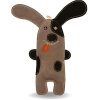 PafDog – Psík Willy z kože a juty čierno-sivý - 32 cm