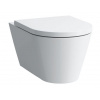 Laufen Kartell by Laufen záwesne WC Rimless 37x54,5x43,zagulatený zadný lem,Biela s LCC H8203374000001