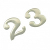 Číslo samolepiace '5' 3,5cm strieborné