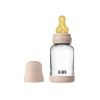 BIBS antikoliková sklenená fľaša s kaučukovým cumlíkom 120ml Variant: Blush