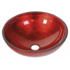 Sapho Murano - Umývadlo na dosku, 400x140 mm, červená AL5318-63
