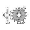 PBR 3281418NC PBR PREDAJ PREDNÉ REŤAZOVÉ KOLESO 328 14 HONDA NSR 125R '93-'02, VT 125 C '99-'07, XL 125V VARADERO '01-'13 (JTF32