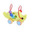 Bigjigs Toys Drevený motorický labyrint - krokodíl