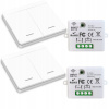 Bezdrôtový spínač svetla RF 433 MHz 10 A, bezdrôtový nástenný panel