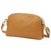 Luka Dámska kožená kabelka 24-018 DOLLARO camel Crossbody peňaženka Small