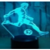 APT ZD98K 3D LED NOČNÁ LAMPA FUTBALOVÉHO HRÁČA
